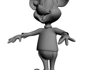 green mouse rigged 3D Model