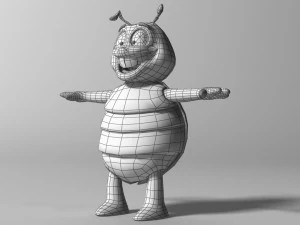 cartoon ladybug rigged 3D Model