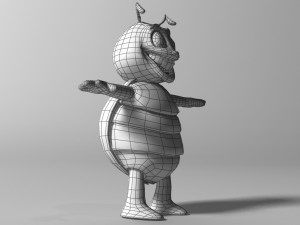 cartoon ladybug rigged 3D 모델