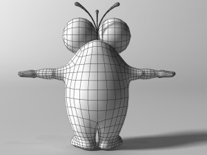 Cartoon Green Monster Modelo 3D