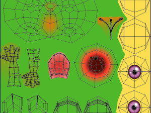 Cartoon Green Monster Modelo 3D