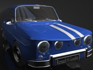 renault 8 gordini 3d 3D Модель