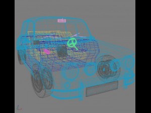 renault 8 gordini 3d 3D Модель