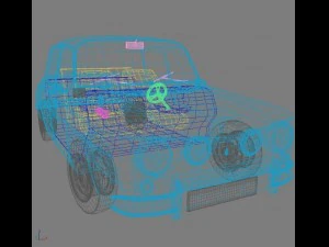 renault 8 gordini 3d 3D Model