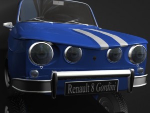 renault 8 gordini 3d 3D Модель
