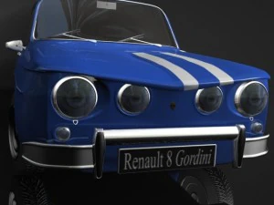 renault 8 gordini 3d 3D Model