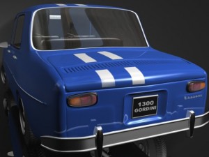 renault 8 gordini 3d 3D Модель