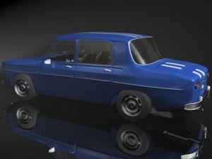 renault 8 gordini 3d 3D Model