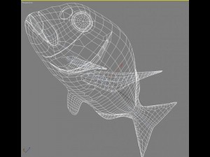 model sea bream fish rigged with underwater scene Modèle 3D