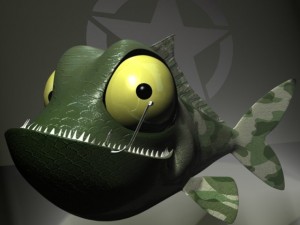 veteran fish rigged Modèle 3D