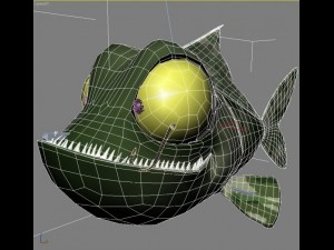 veteran fish rigged 3D 모델