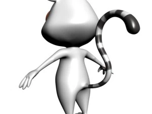 personaggio dei cartoni animati di lemure truccato Modello 3D