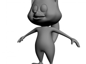 racoon musketeer cartoon character rigged 3D-Modell