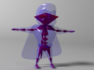 Cartoon Kid super hero 3Dモデル