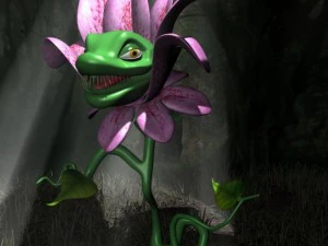 Плотоядное растение сфальсифицировано 3D Модель