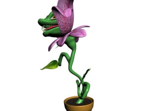 carnivorous plant character rigged 3D मॉडल
