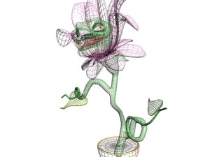 carnivorous plant character rigged 3D मॉडल
