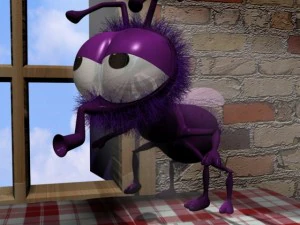 cartoon fly rigged 3D Model