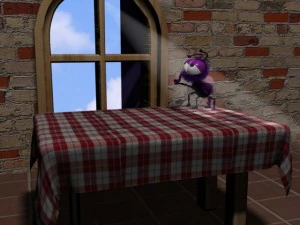 cartoon fly rigged 3D Model