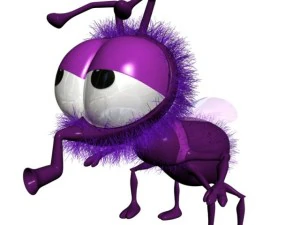 cartoon fly rigged 3D Model