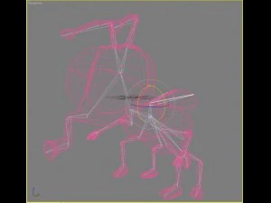 cartoon fly rigged 3D Model