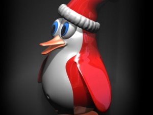 christmas  penguin rigged Modelo 3D