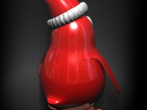 christmas  penguin rigged Modelo 3D