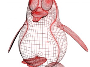 christmas  penguin rigged Modelo 3D