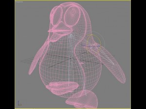 christmas  penguin rigged Modelo 3D