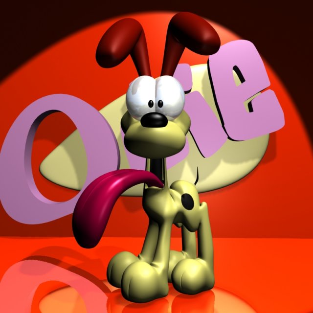 odie 3d rigged 3D 모델 .c4d .max .obj .3ds .fbx .stl .blend 