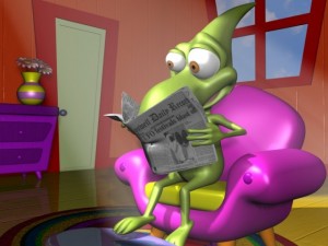 dinko alien character rigged 3D Model