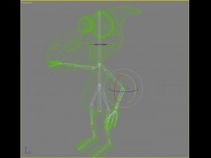 dinko alien character rigged 3D Model