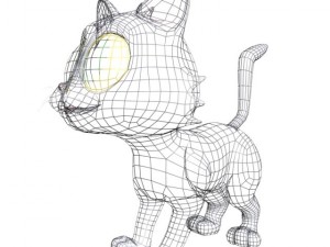 baby cat rigged 3D Model