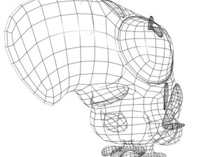 cartoon parrot rigged 3D Model