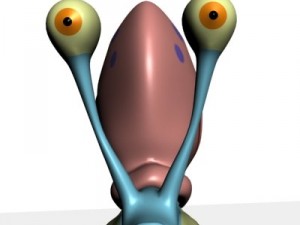 gary the snail cartoon mollusk 3D-Modell