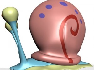 gary the snail cartoon mollusk 3D-Modell