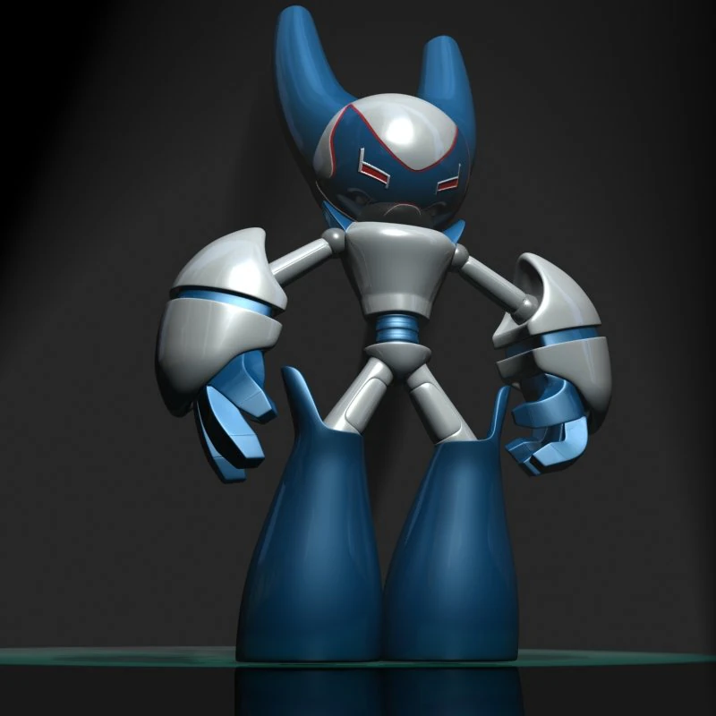 robotboy cartoon robot character 3D Model .c4d .max .obj .3ds .fbx .stl .blend 