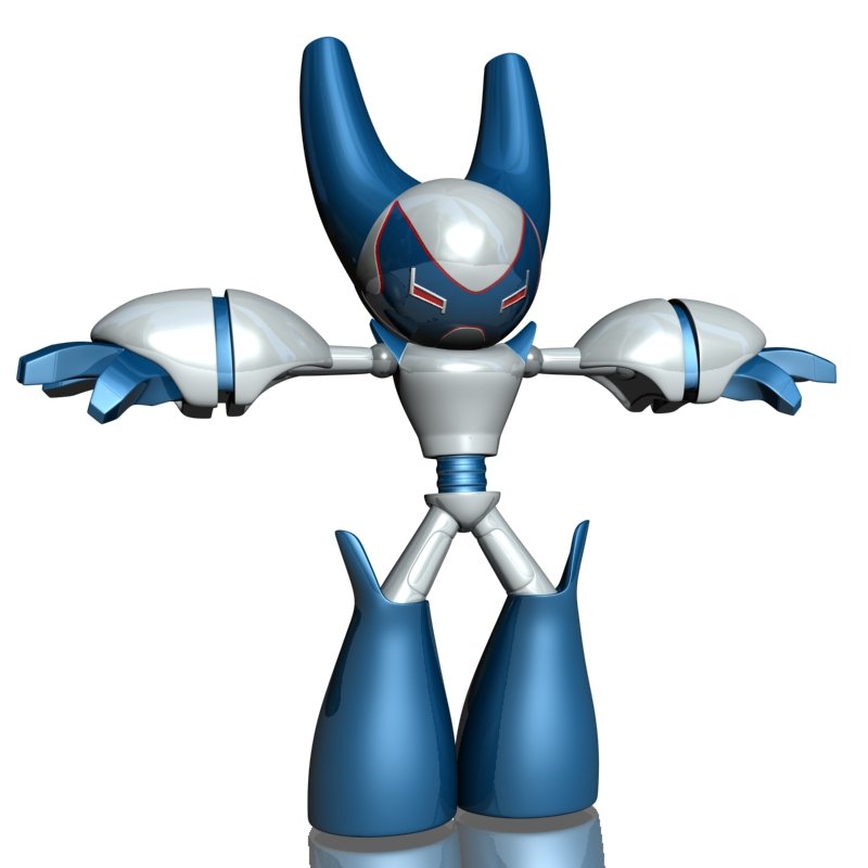 3D model RobotBoy Cartoon Robot Character VR / AR / low-poly rigged