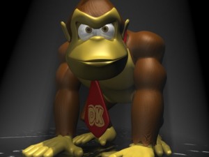 donkey kong rigged 3D मॉडल