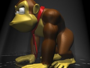 donkey kong rigged 3D Model