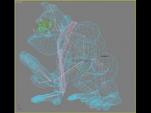 donkey kong rigged 3D Model