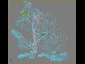 donkey kong rigged 3D Model