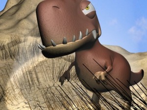 cartoon trex rigged Modelo 3D