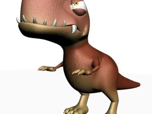 cartoon trex rigged 3D Model
