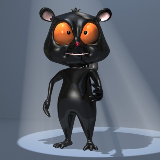 black lemure character Model 3D .c4d .max .obj .3ds .fbx .stl .blend 