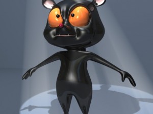 black lemure character Model 3D