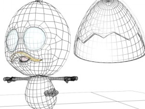 calimero rigged 3D Model
