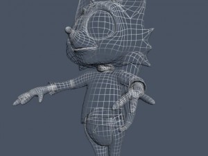 cartoon fox rigged 3D 模型