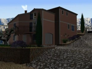 villa from south of france 3D Model