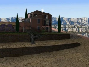 villa from south of france 3D Model